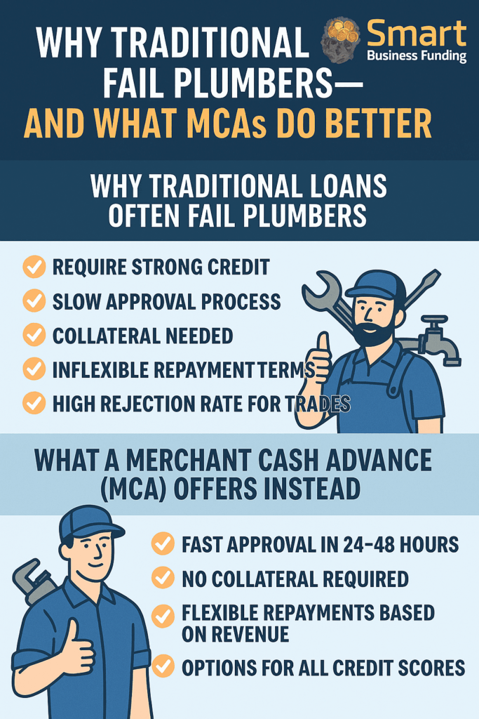 Why Traditional Loans Fail Plumbers—and What MCAs Do Better