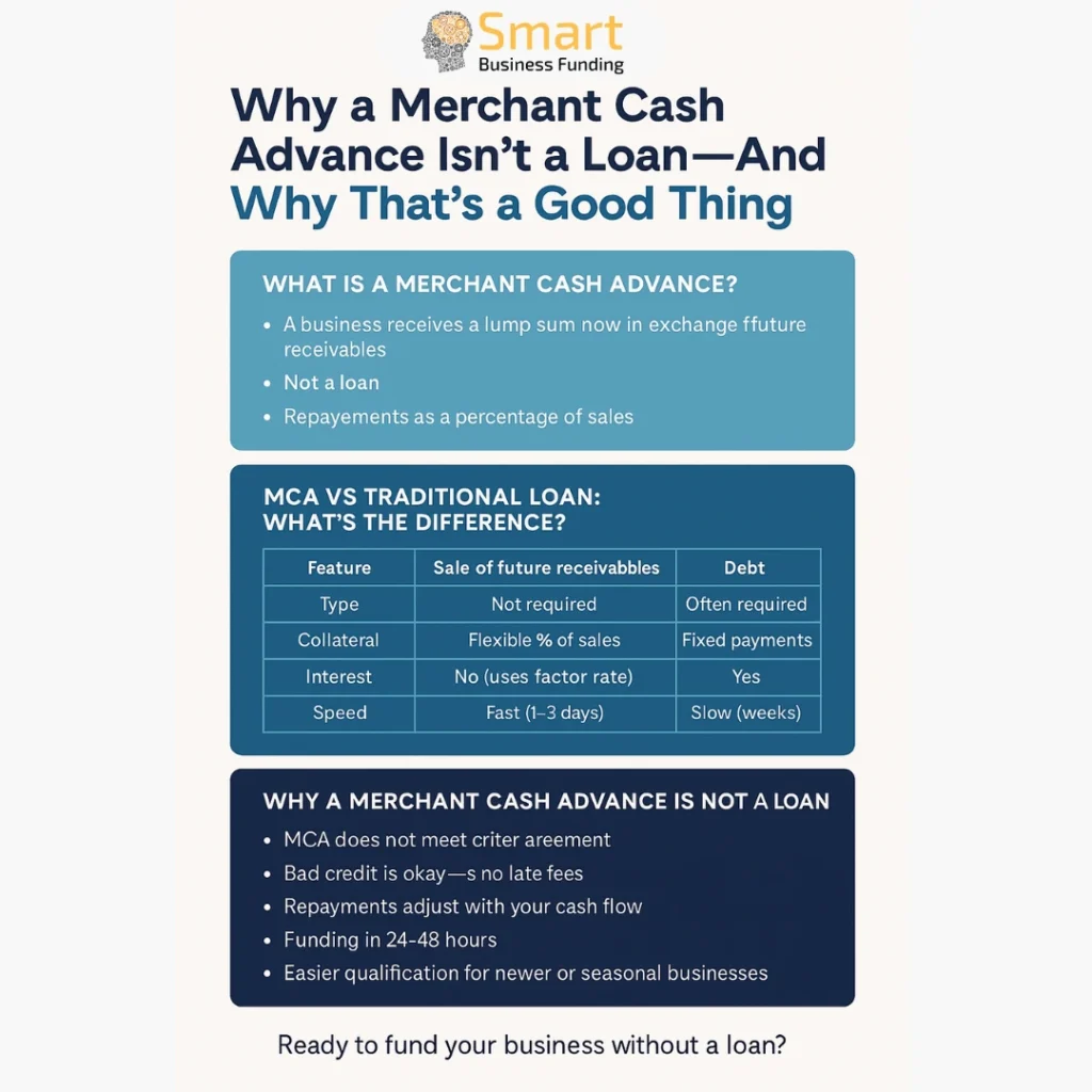 Why a Merchant Cash Advance Isn’t a Loan