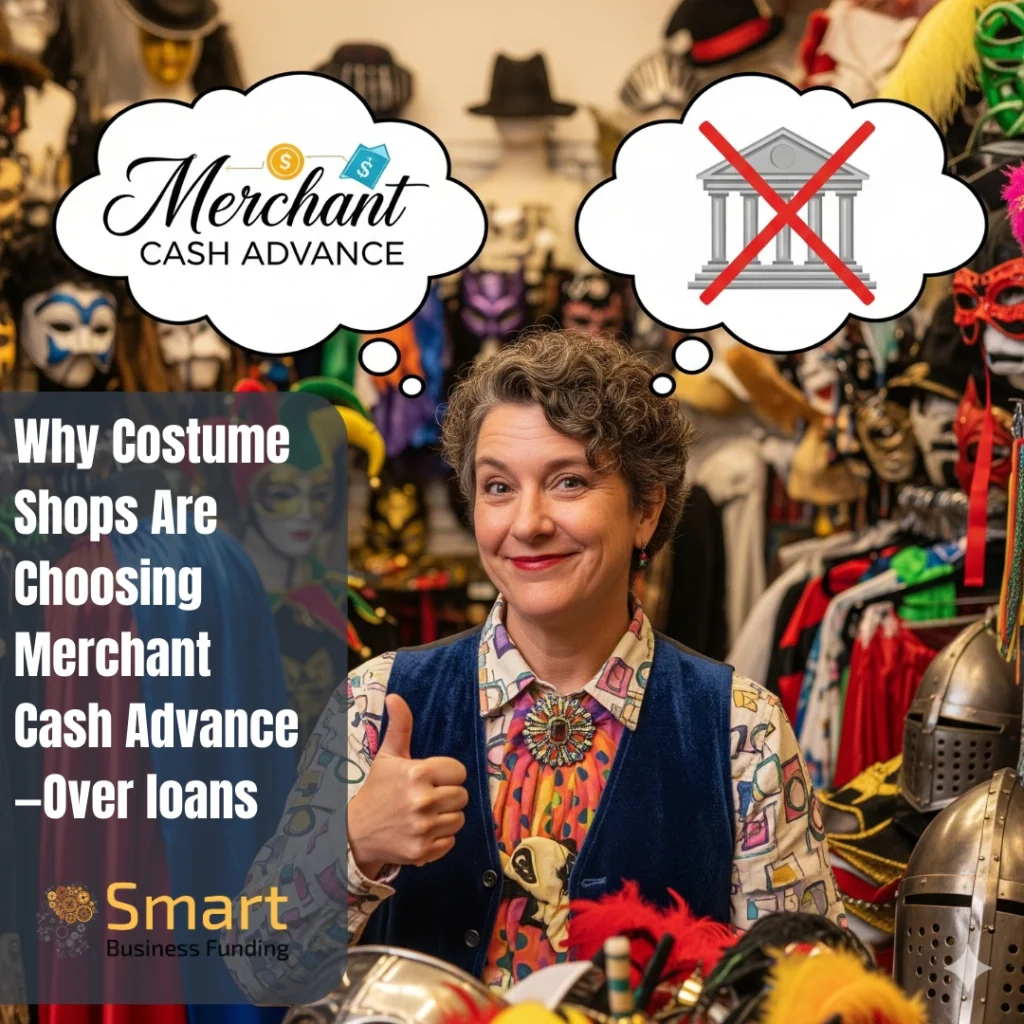Why Costume Shops Are Choosing Merchant Cash Advance over Loans