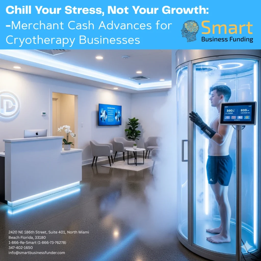 Trusted, fast and easy Merchant Cash Advance for Cryotherapy Business Owners