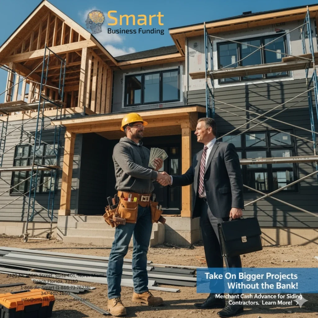 Fast and Easy Merchant Cash Advance for Siding Contractor Companies