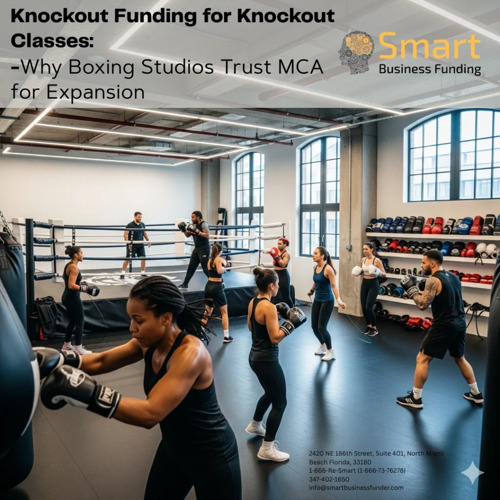 Flexible Merchant Cash Advance For Boxing gym and studio owners