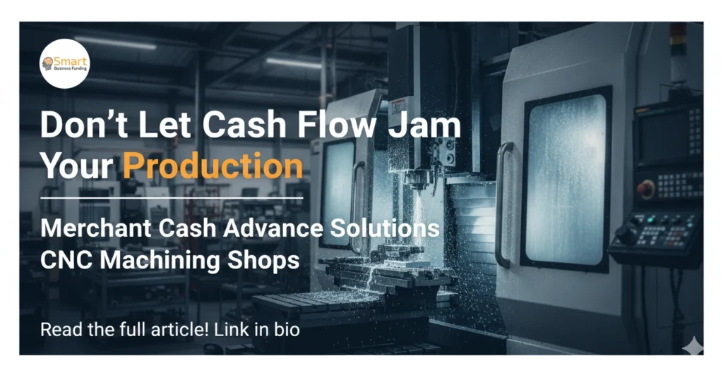 Fast and easy Merchant Cash Advance Solutions for CNC Machining Shops