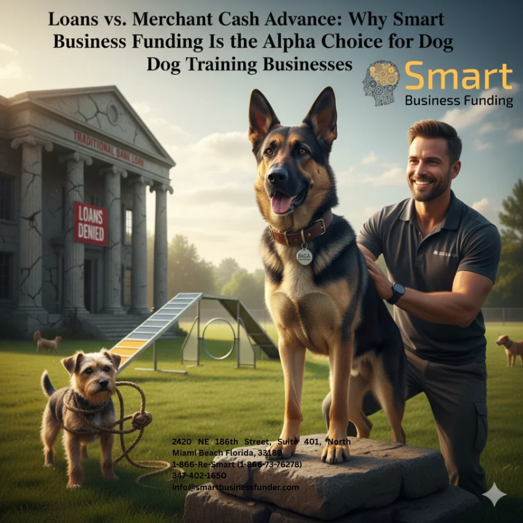 Fast and hassle-free Merchant Cash Advance (MCA) for Dog Training Businesses