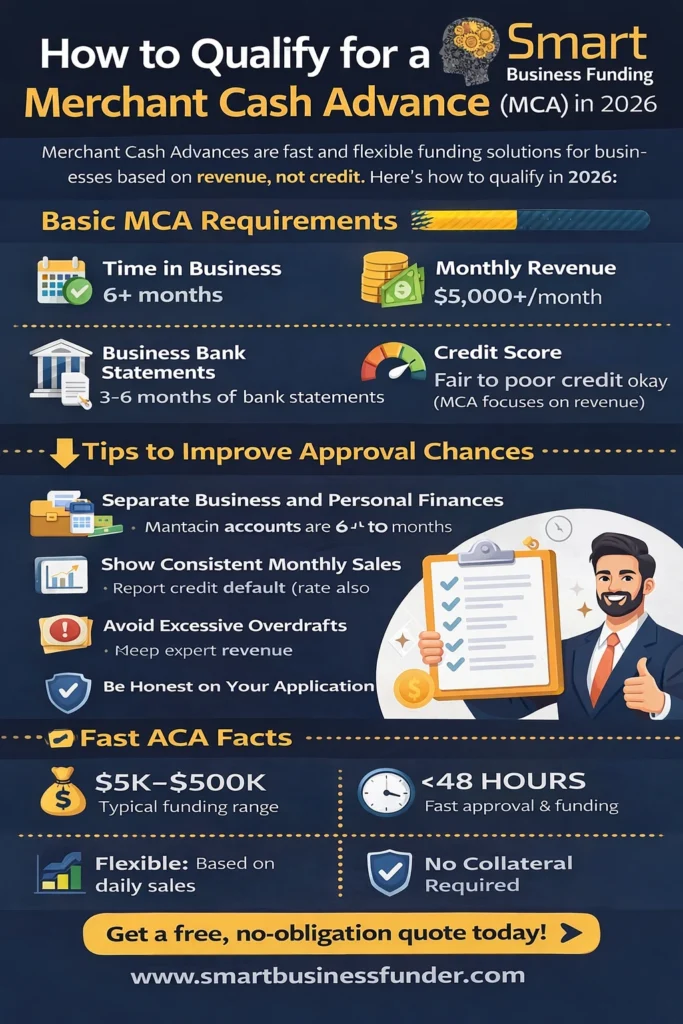How to Qualify for a Merchant Cash Advance in 2026 (MCA)