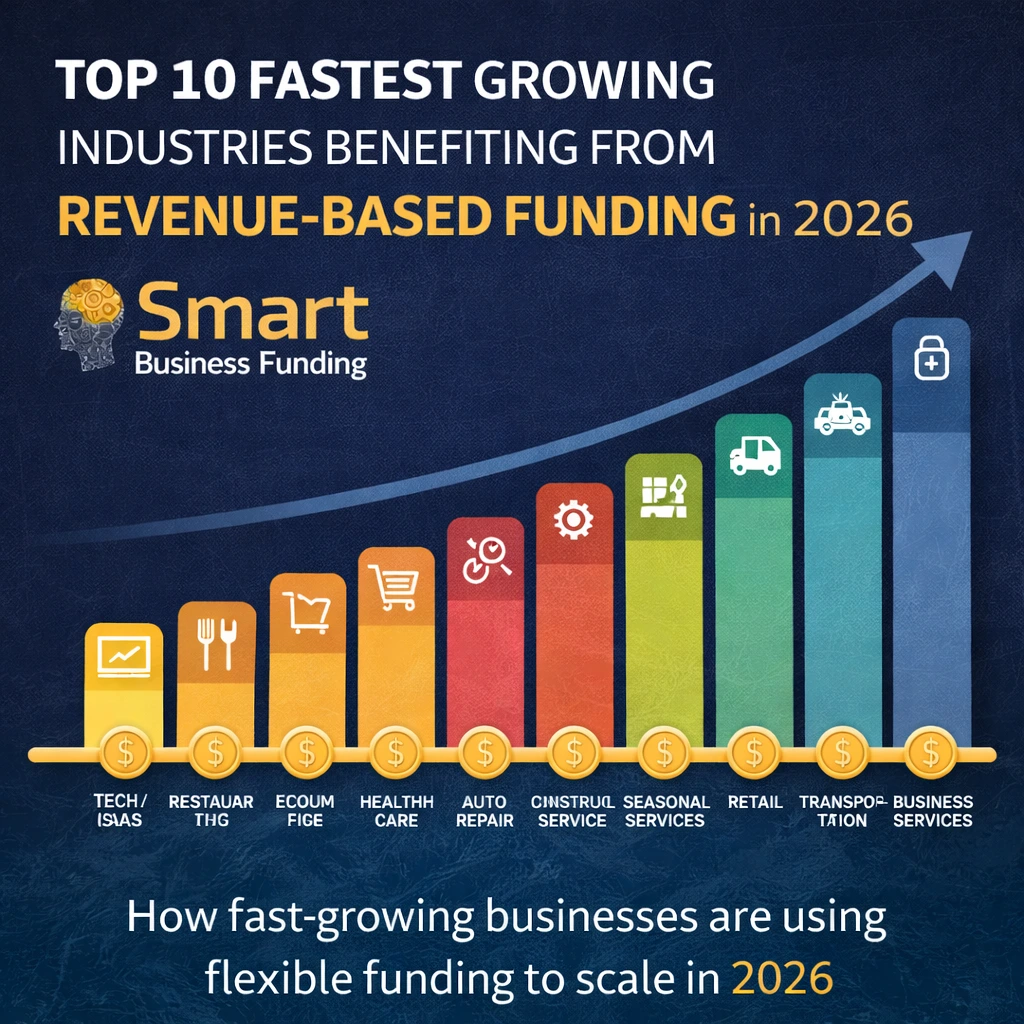 Top 10 Fastest Growing Industries Benefiting from Revenue-Based Funding in 2026