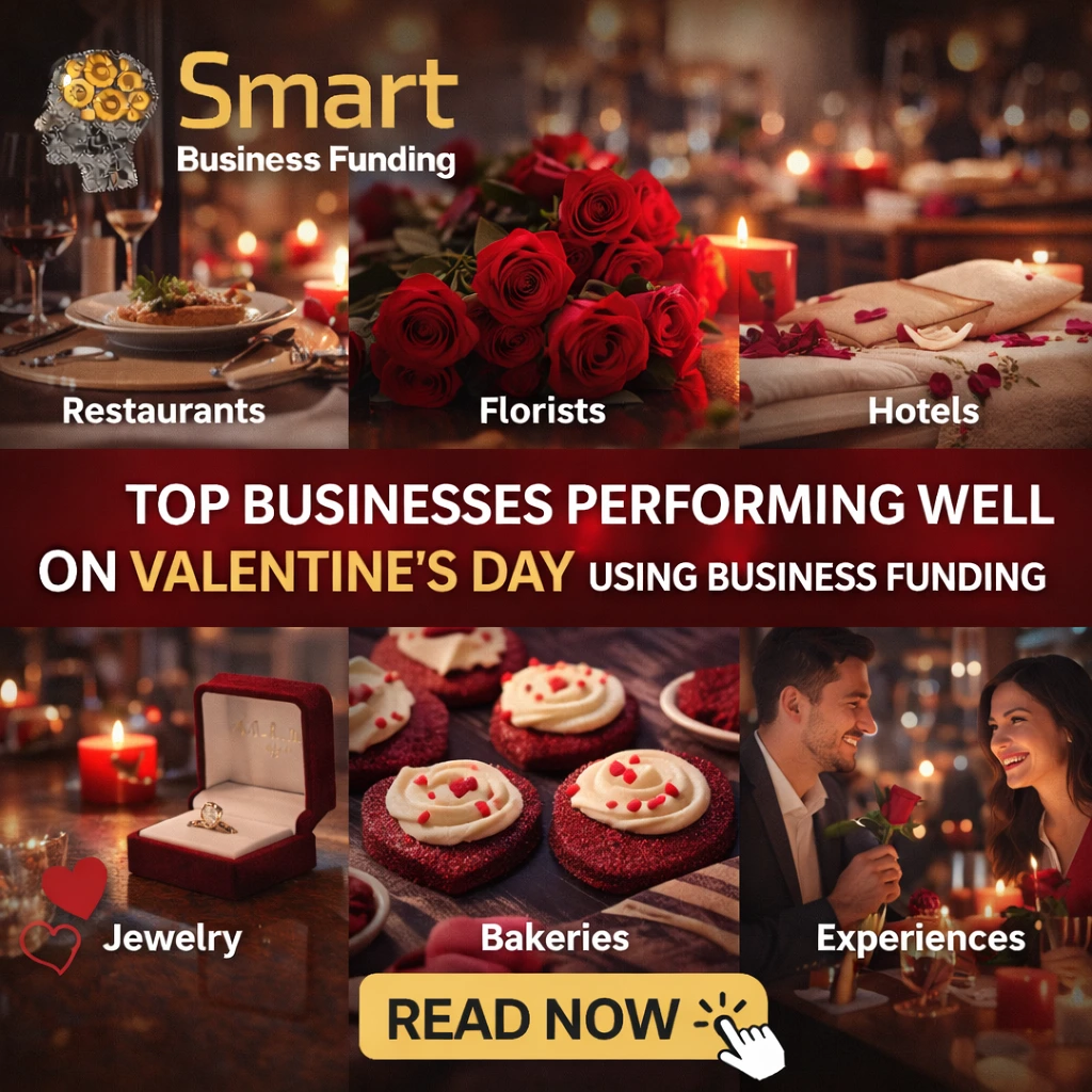 Top Businesses That Are Performing Well on Valentine’s Day Using Business Funding