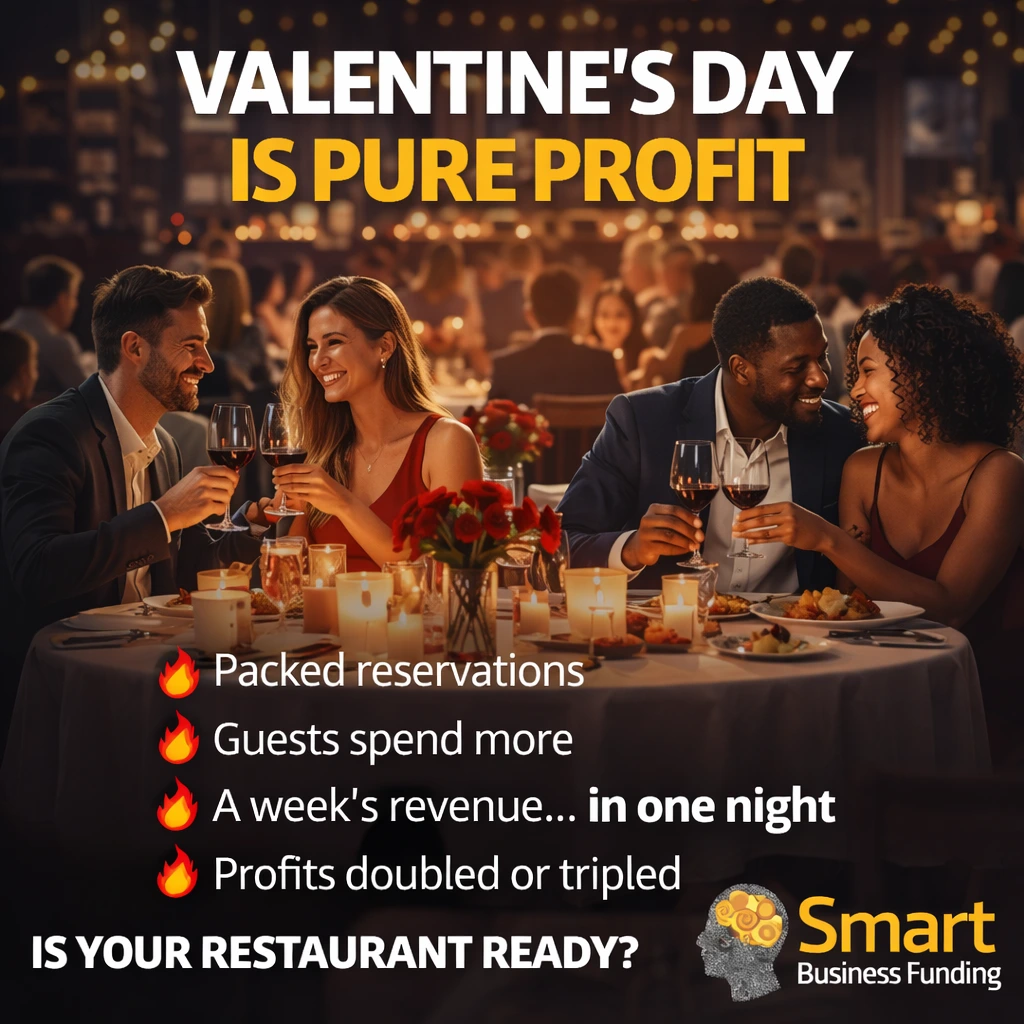 What Funded Restaurants Typically Make on Valentine’s Day vs a Normal Day