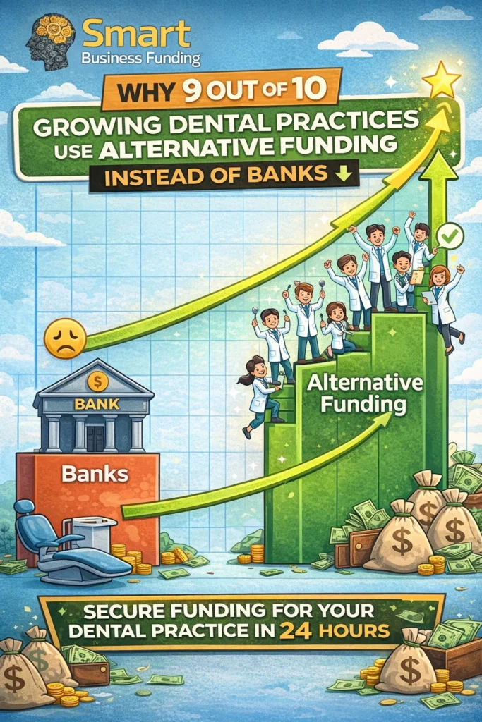 Why 9 Out of 10 Growing Dental Practices Use Alternative Funding Instead of Banks