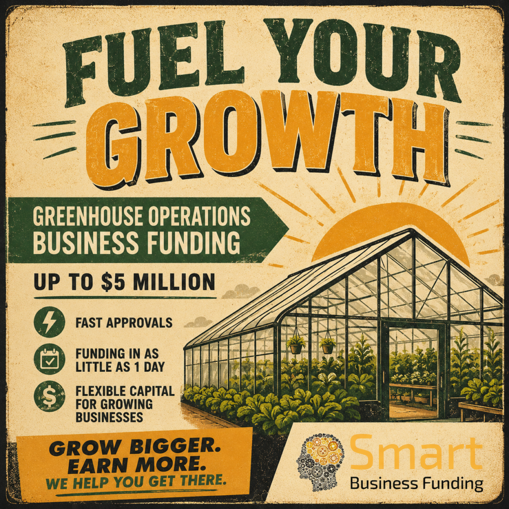 Greenhouse Operations Business Funding: A 2026 guide