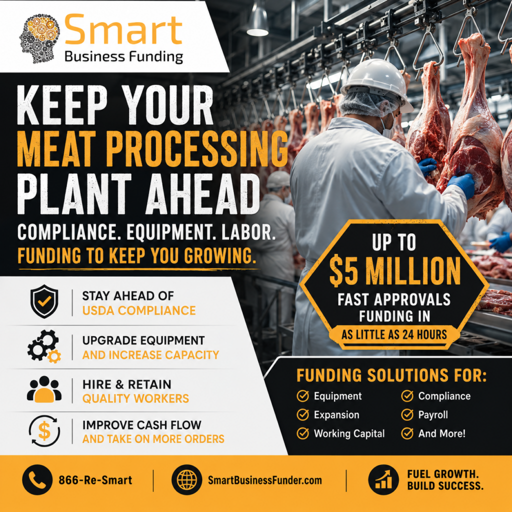 How Meat Processing Plants Stay Ahead with Business Funding