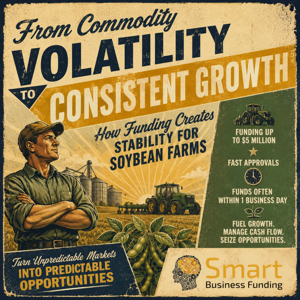How Smart Business Funding Creates Stability for Soybean Farms